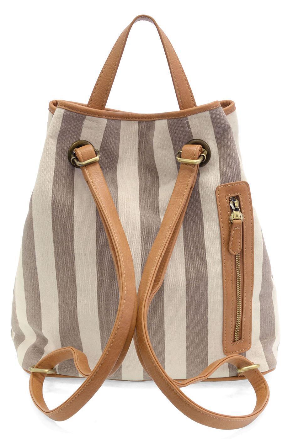 Awning Stripe Backpack Canvas | Neutral