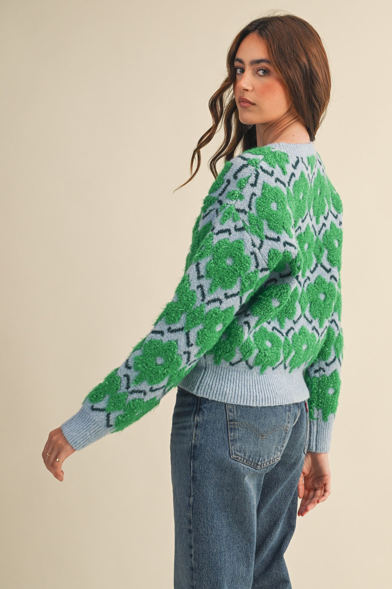 Sammie Flower Sweater 