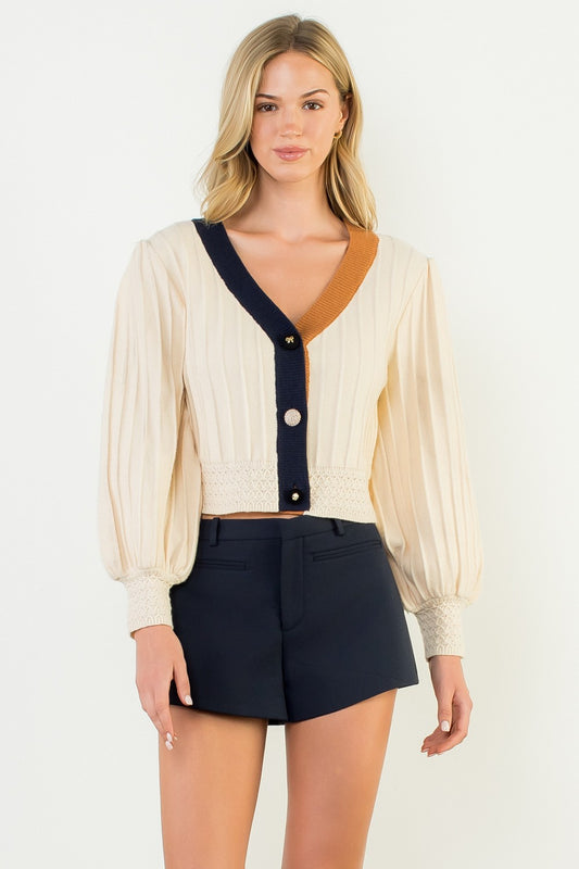 Mallory Colorblocked Cardigan 