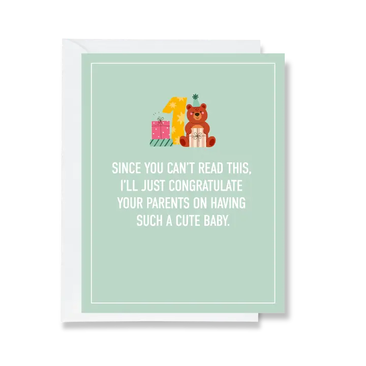 1st Birthday Greeting Card
