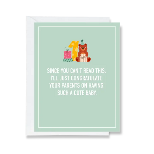 1st Birthday Greeting Card