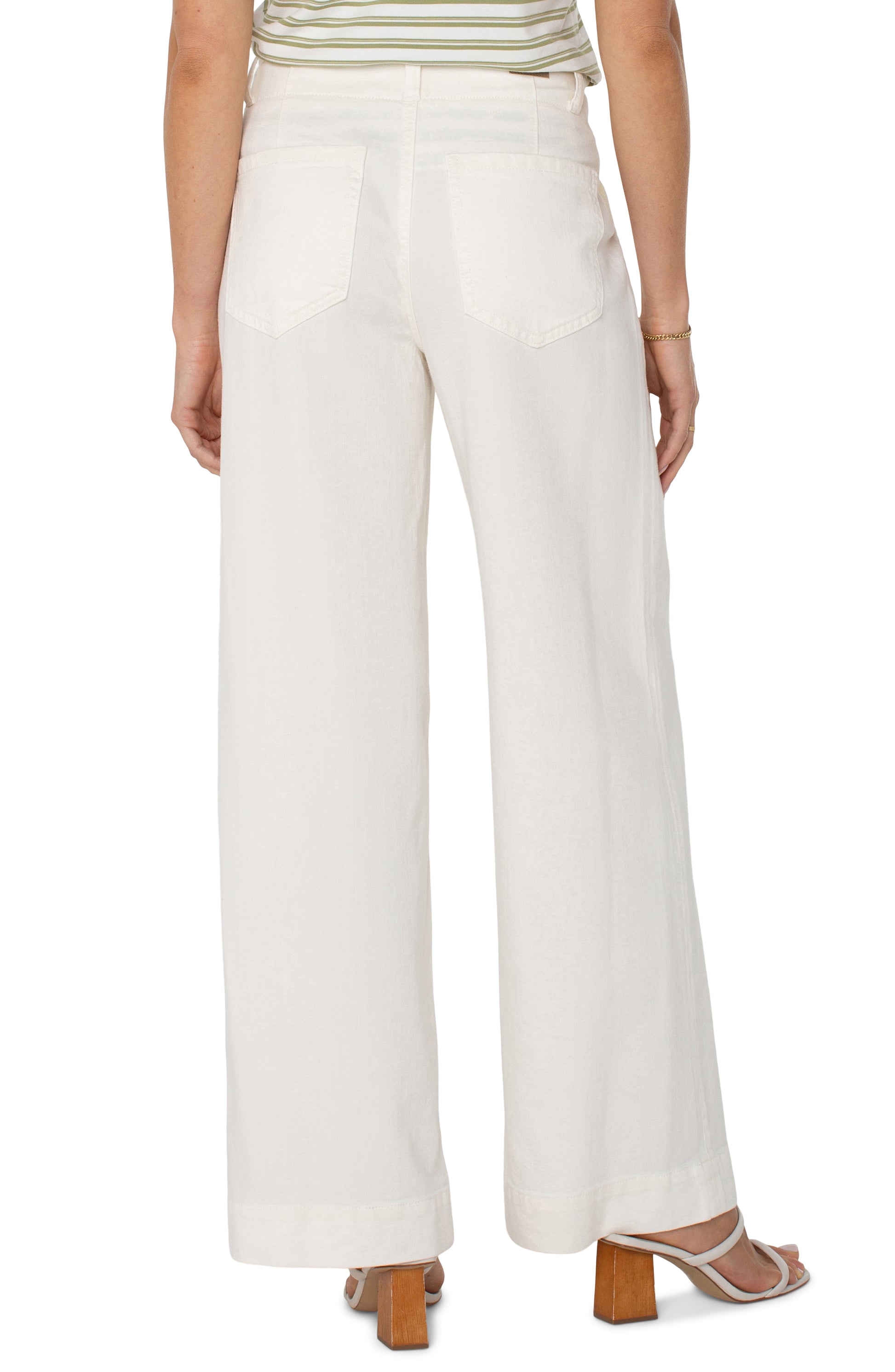 Liverpool Hannah Flare w/ Utility Detail | Whipped Cream