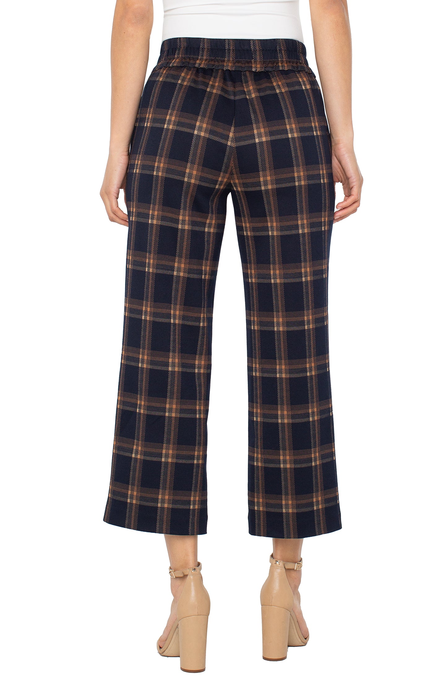Liverpool Mabel Pull On | Navy + Toffee Plaid