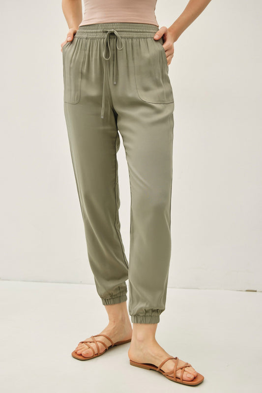 Drawstring Jogger Pants | Sage