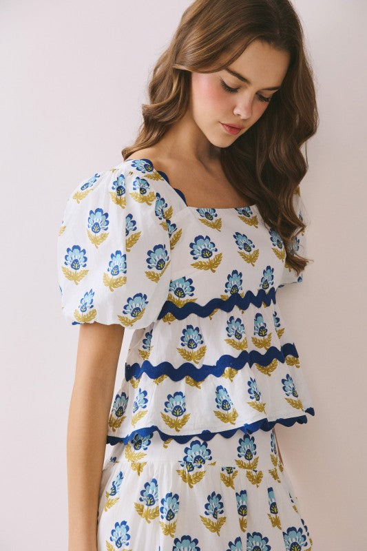 Keira Floral Print Top