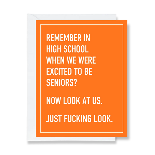Excited To Be Seniors Greeting Card