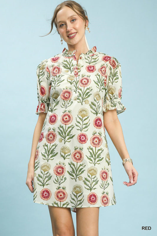 Kennedy Floral Puff Sleeve Dress