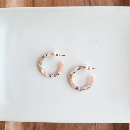 Cami Mini Hoop Earrings | Sandstone