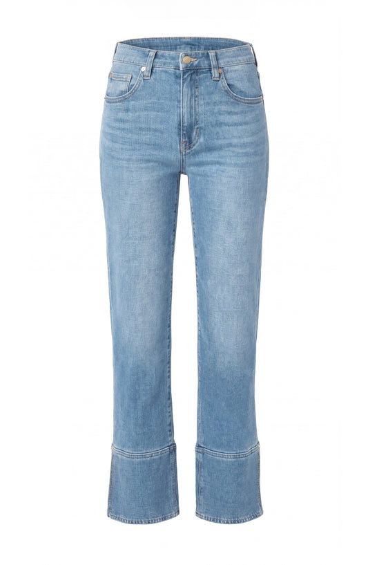 Liverpool Kennedy Straight W/ Cuff + Slit | Cowboy Sky