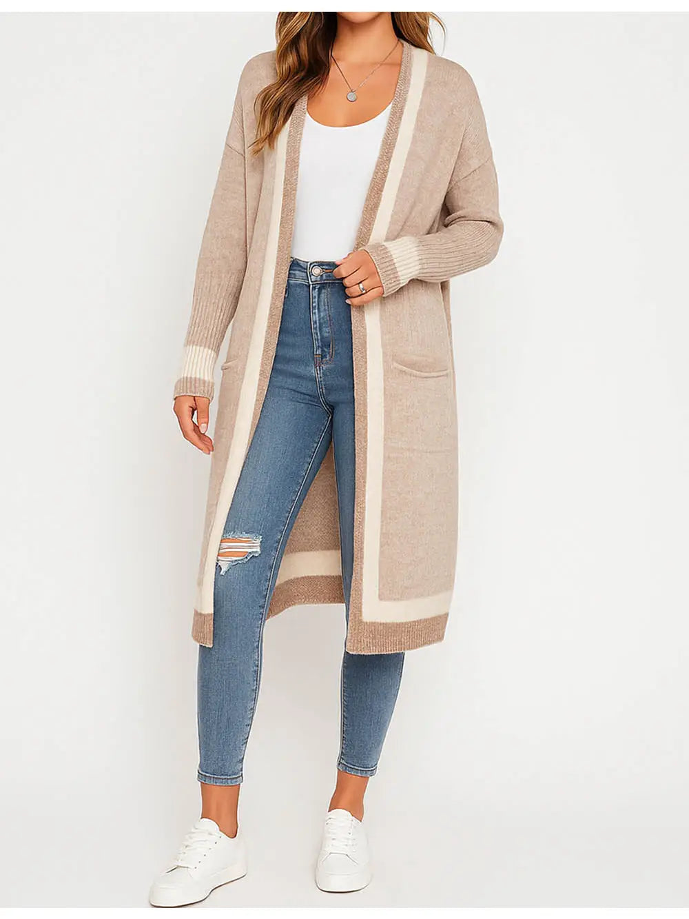 Nancy Hooded Open Front Cardigan