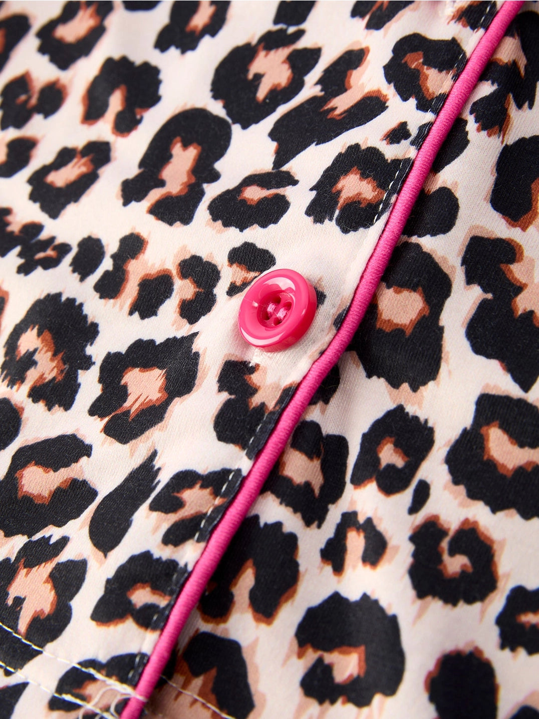 Leopard Print Ruffle Pajama Set