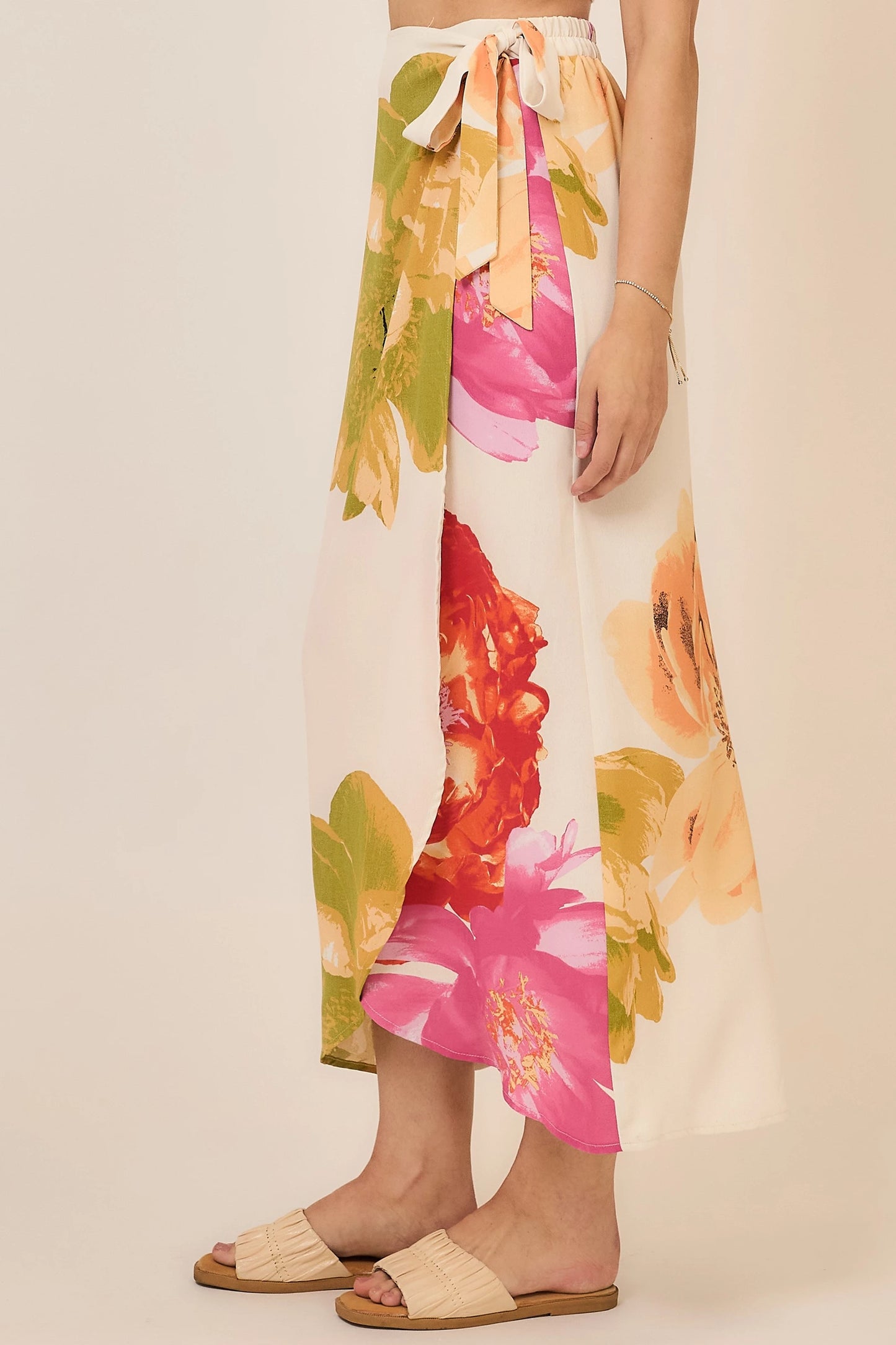 Ella Floral Wrap Maxi Skirt