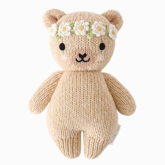 Baby Honey Bear (Ivory Floral) | Cuddle + Kind