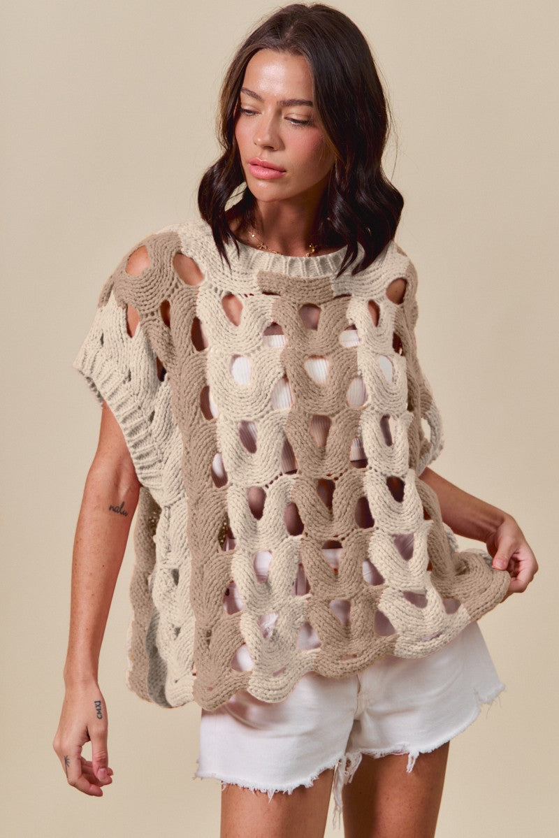 Darla Color Block Sweater