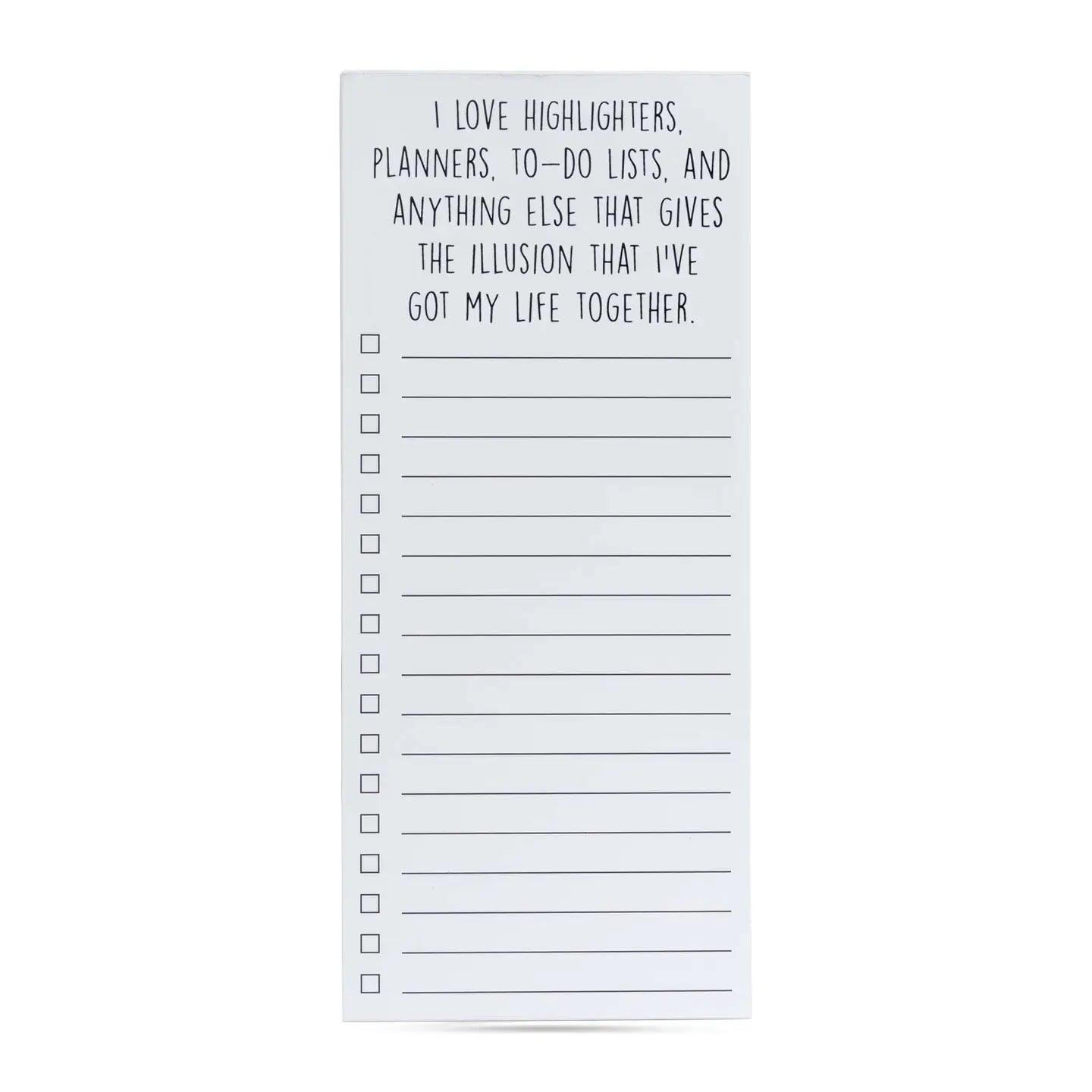 I love Highlighters List Pad