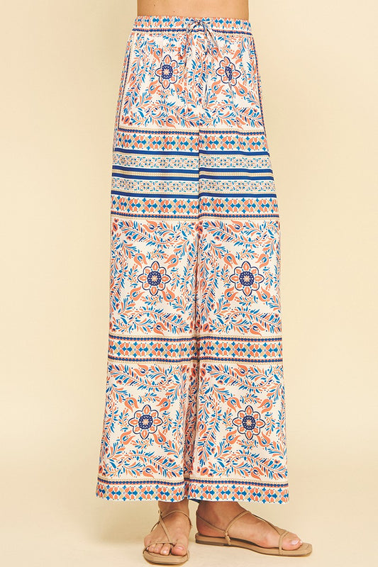 Skyler Printed Wide Leg Pants