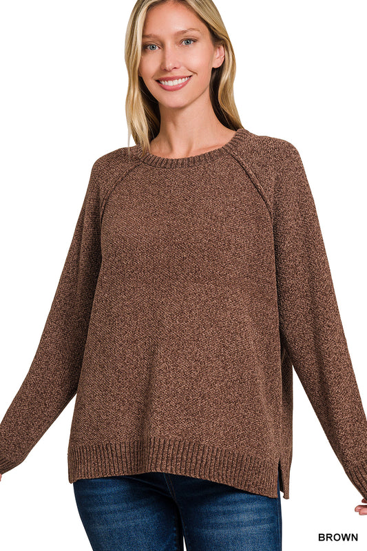 Tori Chenille Sweater | Brown