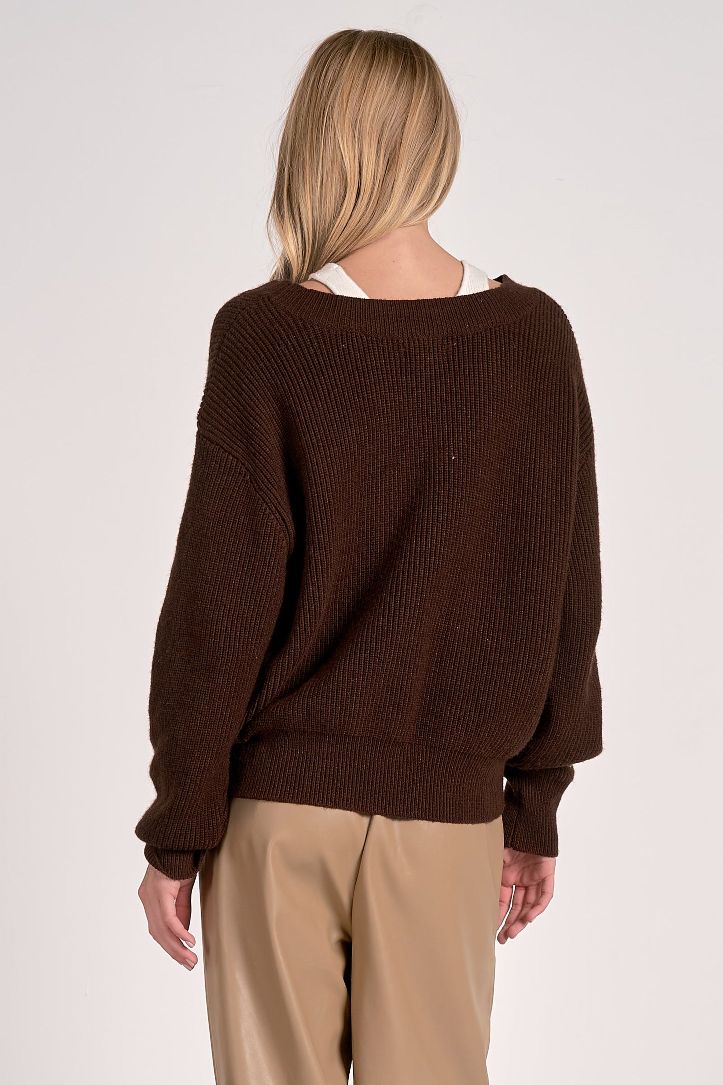 Sharon Deep V Sweater
