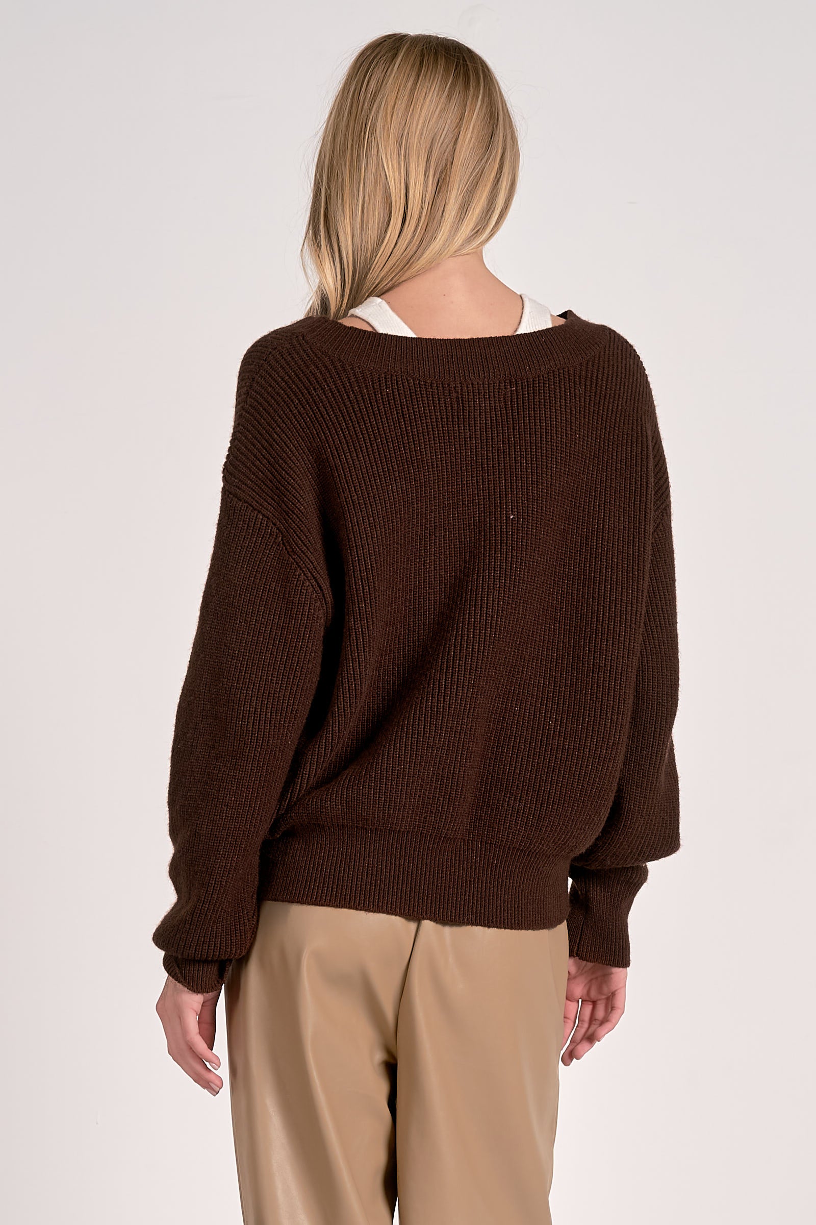 Sharon Deep V Sweater