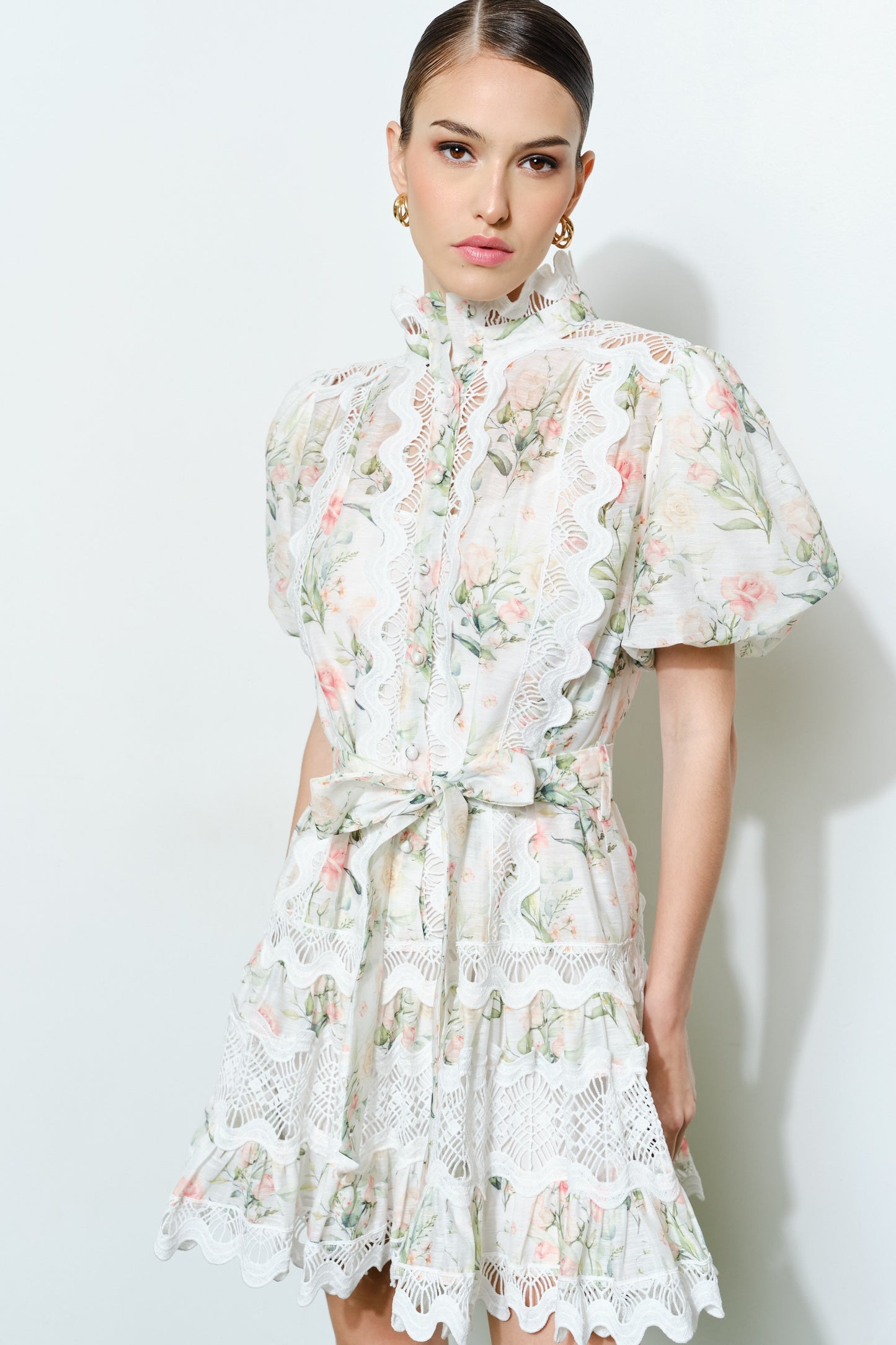Lydia Floral Lace Dress