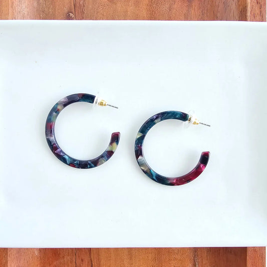 Camy Hoops | Jeweled Twilight