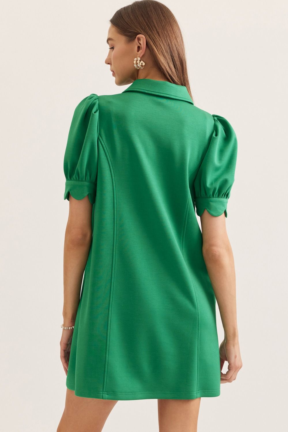 Diana Quarter Zip Dress | Green