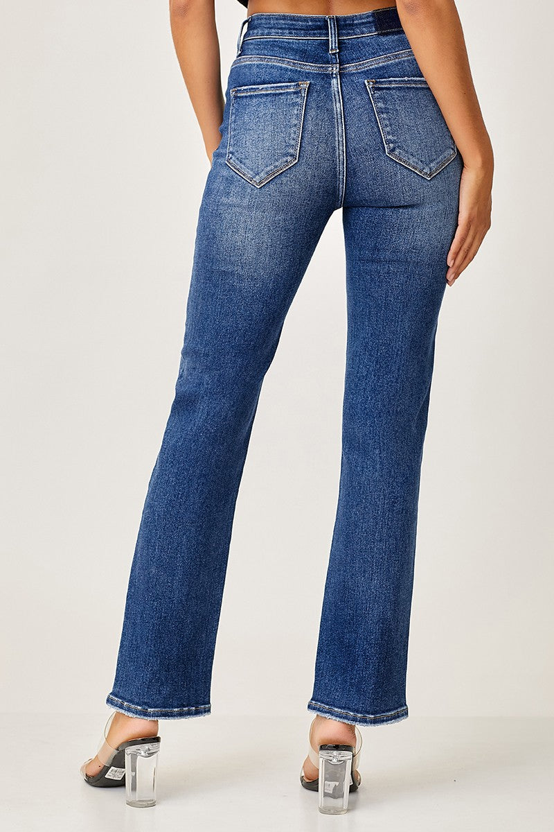 Risen Midrise Slim Relaxed Straight Jeans