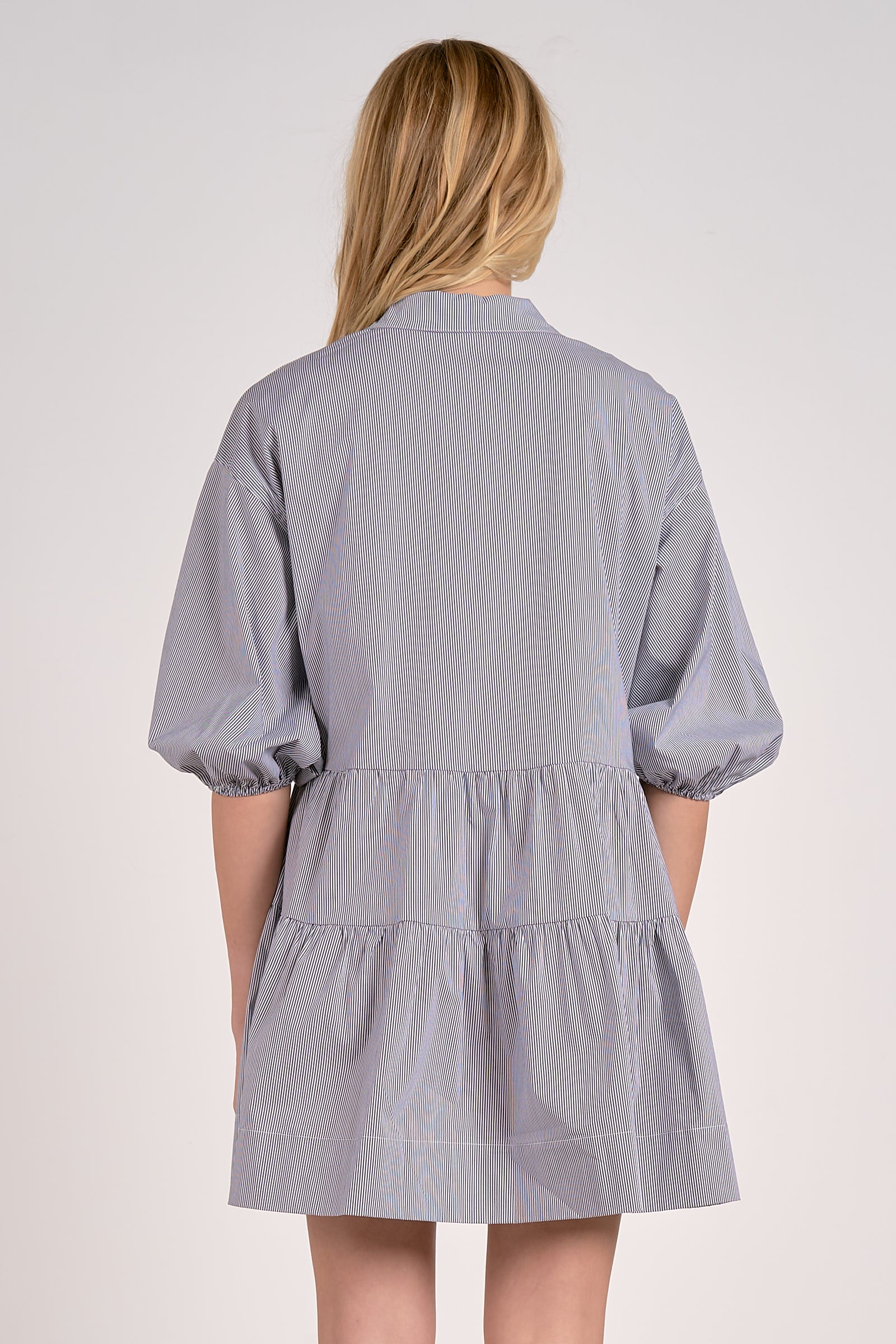 Ashton Black Pinstripe Dress