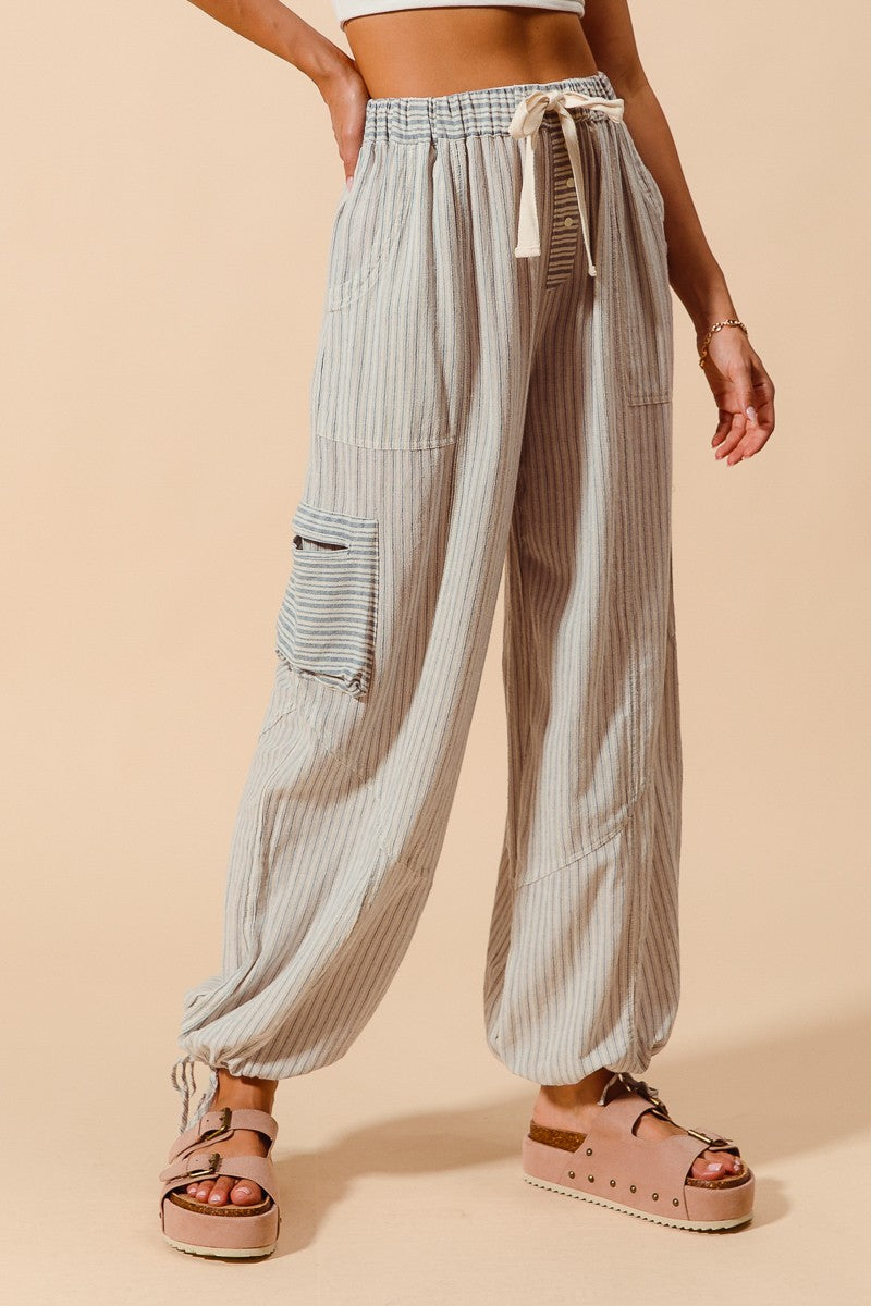 Emersyn Multi Stripe Block Balloon Pants