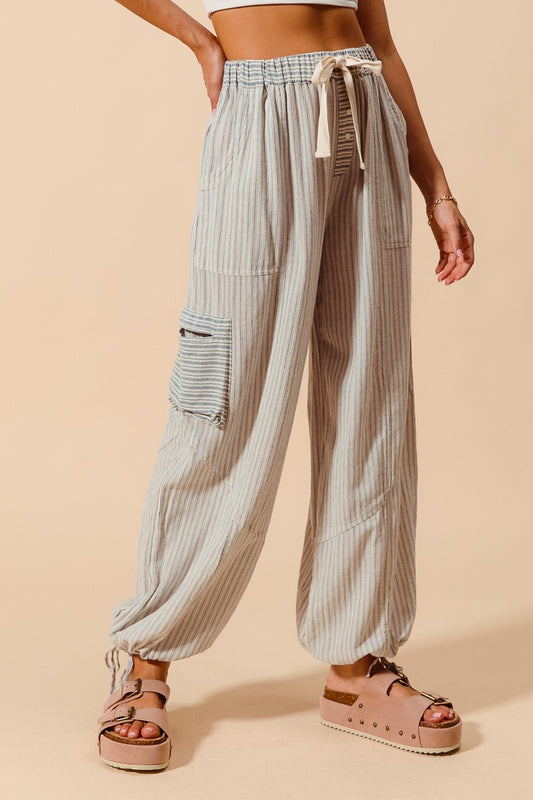 Emersyn Multi Stripe Block Balloon Pants