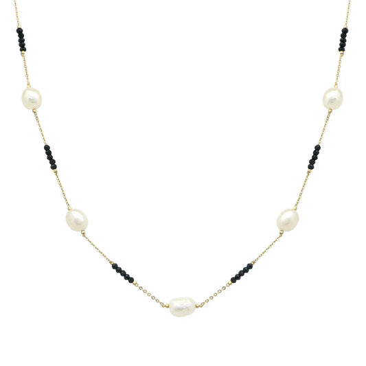 Damon Black Pearl Necklace