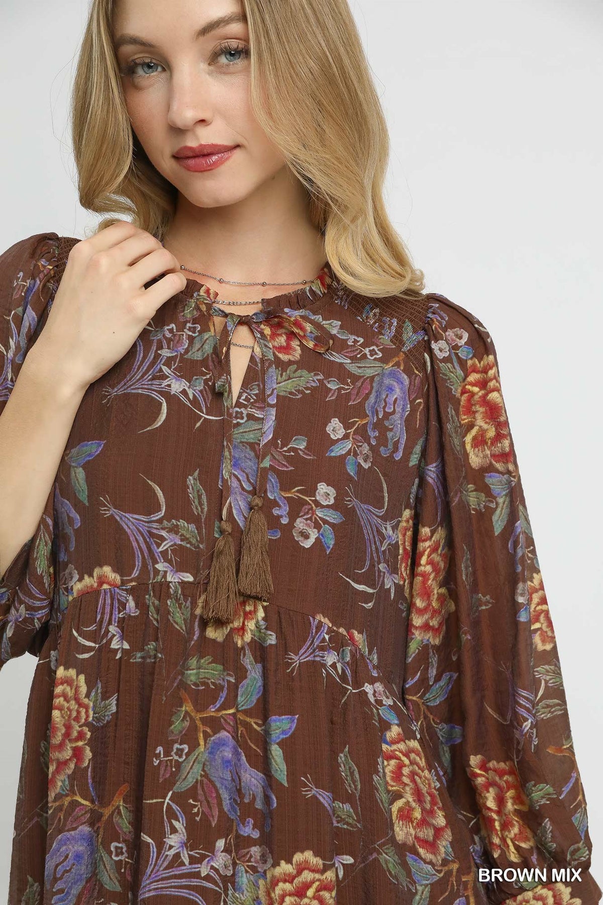 Everly Tiered Floral Boho Dress