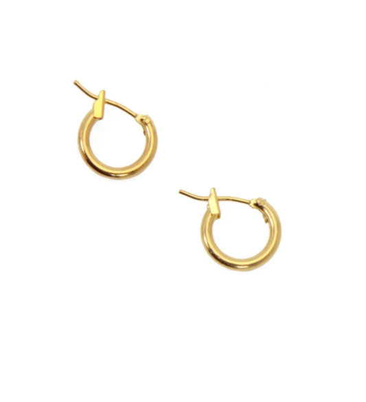 Petite Hoop Earrings | Gold 