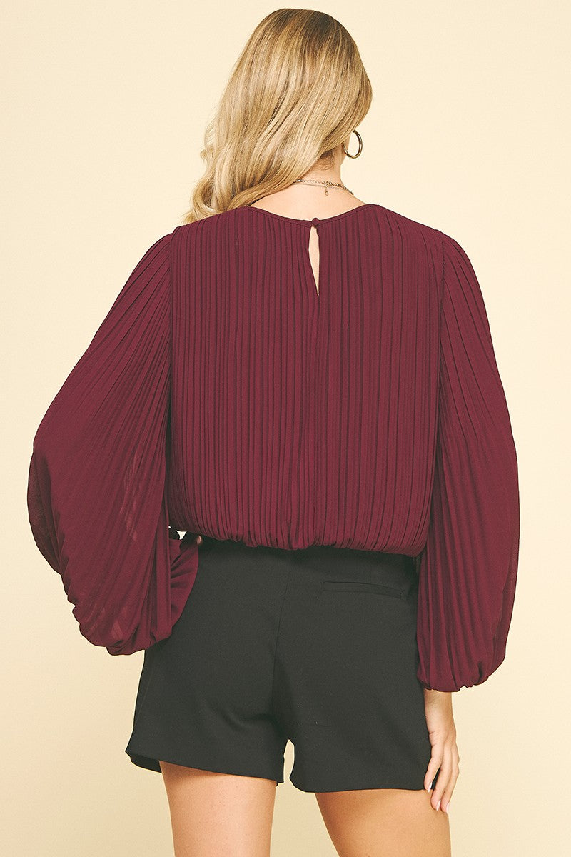 Tonya Pleated Blouse