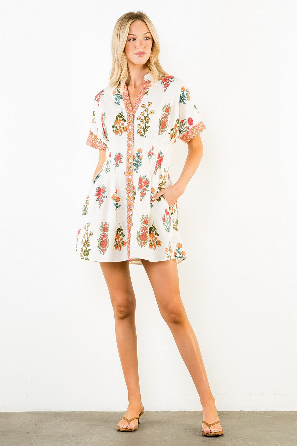 Nina Floral Pattern Dress