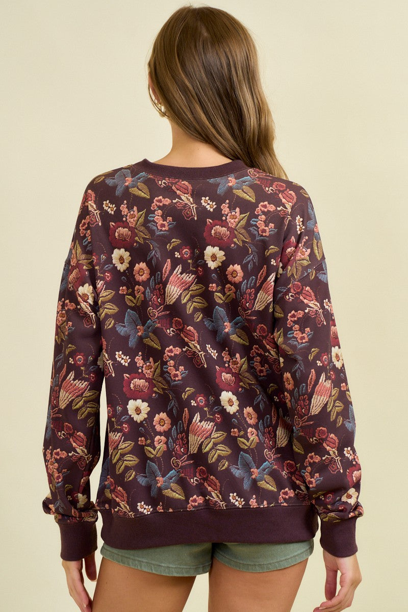 Trini Floral Sweatshirt
