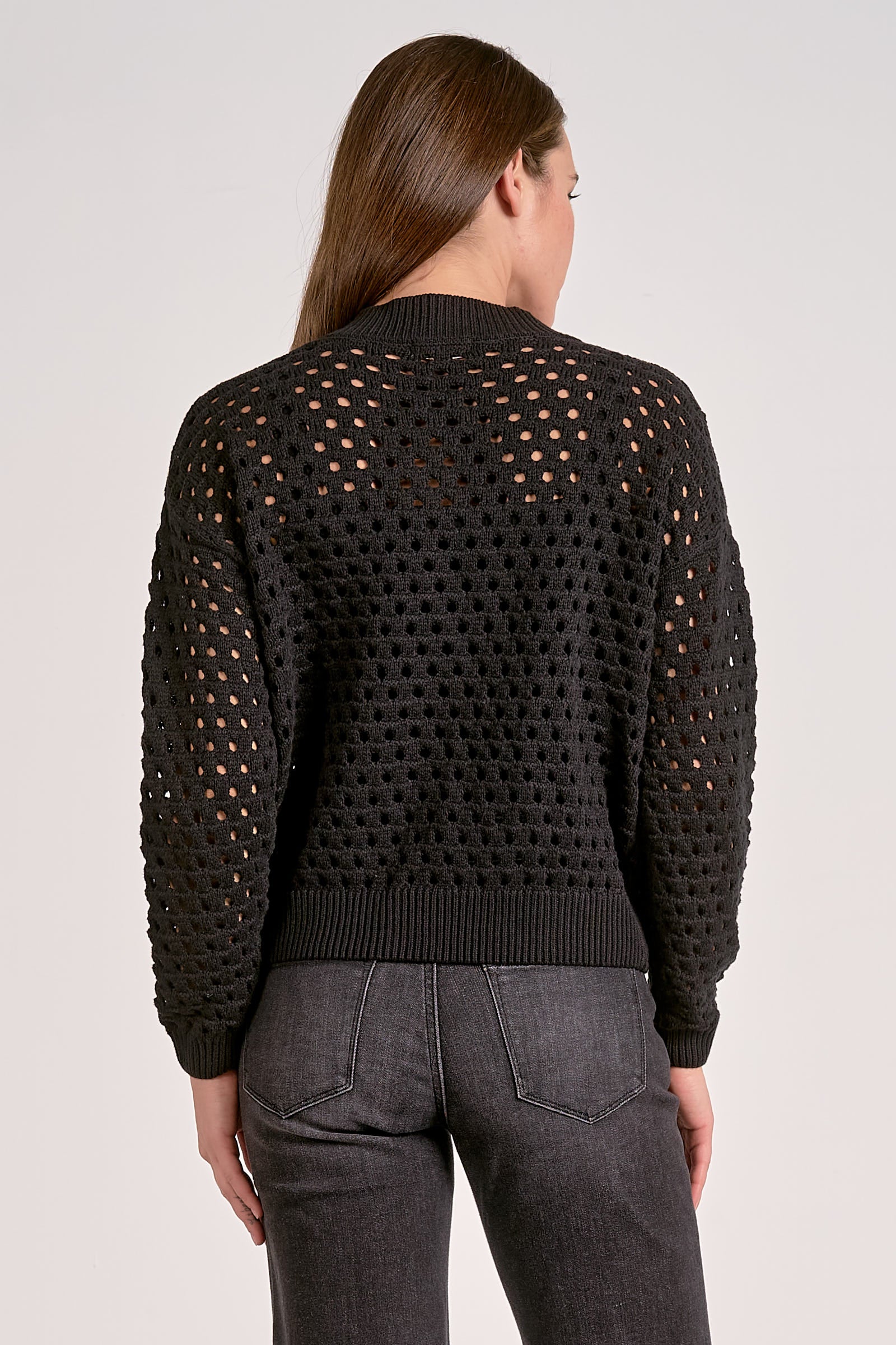 Eloise Crochet Jacket | Black