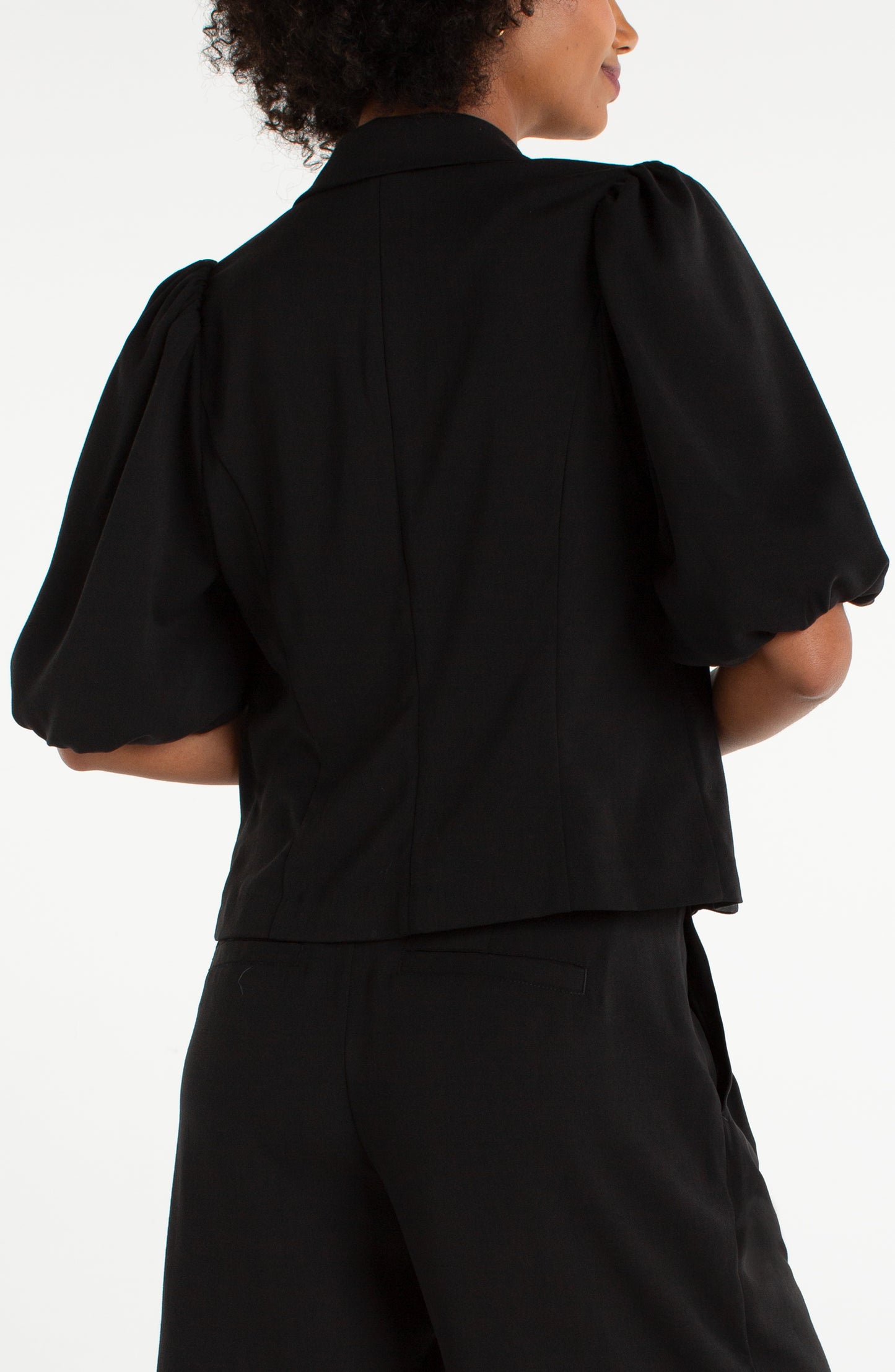 Liverpool Balloon Sleeve Blazer | Black