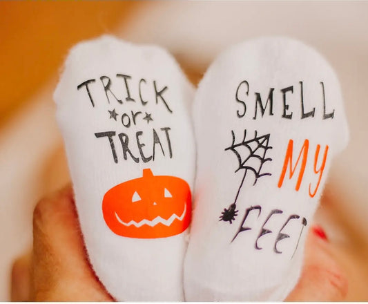 Trick or Treat Smell My Feet Baby Socks