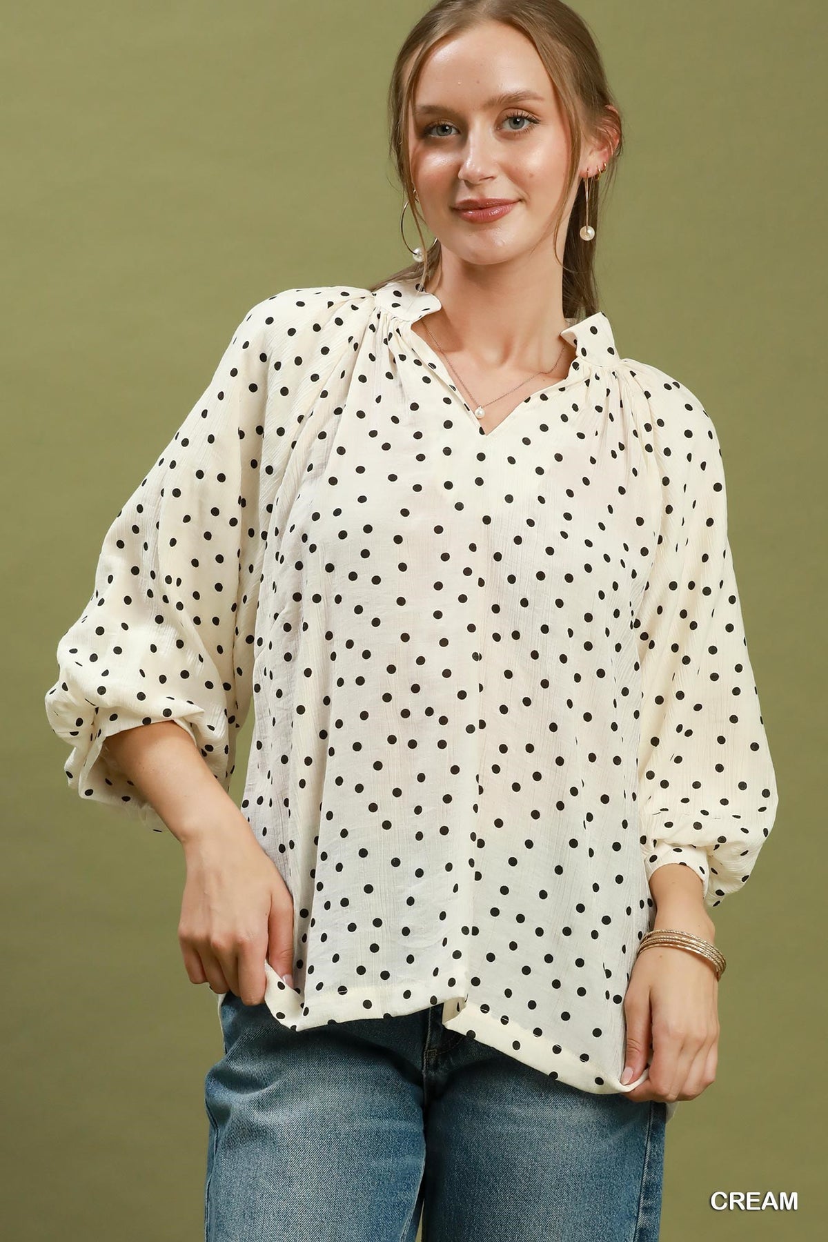 Jennie Polka Dot Blouse