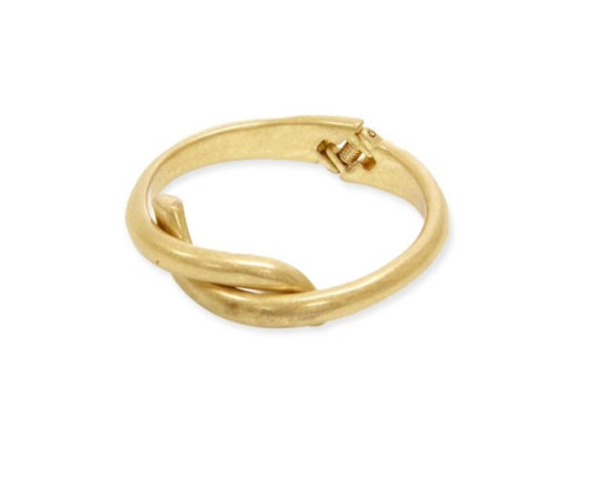 Over Lock Bangle Bracelet | Gold 