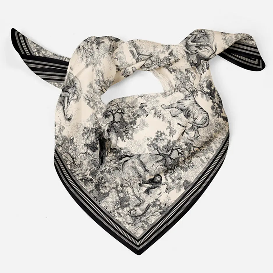 Versatile Square Scarf | Black