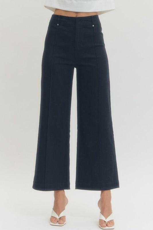 Dakota High Rise Wide Leg Pants | Navy