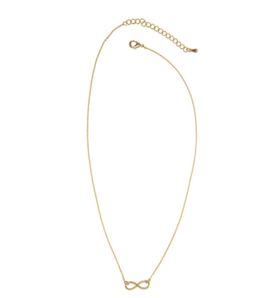 Infinity Pendant Necklace | Gold