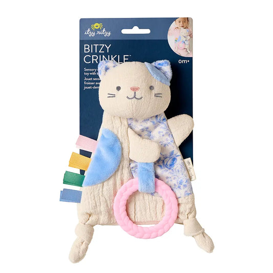 Kitty Bitzy Crinkle™ Sensory Toy with Teether