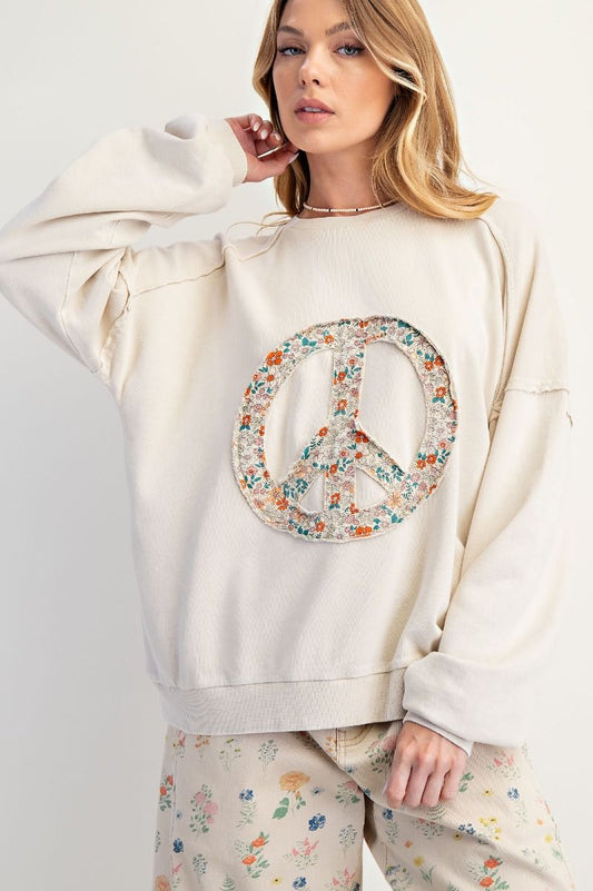 Kendall Peace Patch Sweater