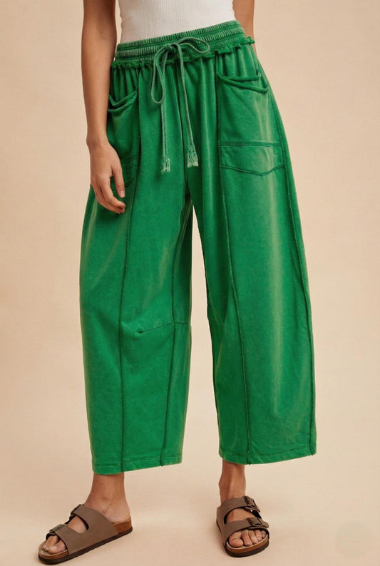 Jaxon Barrel Knit Pants | Kelly Green