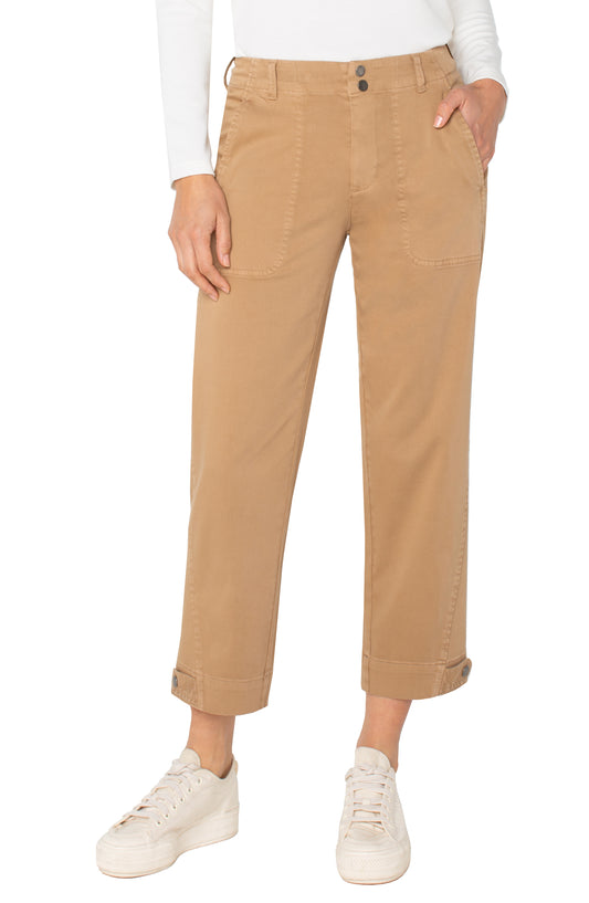 Liverpool Utility Crop Pants | Camel