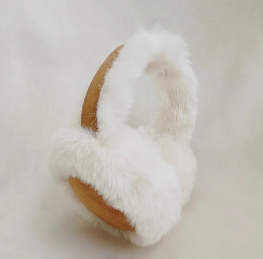 Snow Bunny Foldable Earmuffs | Camel