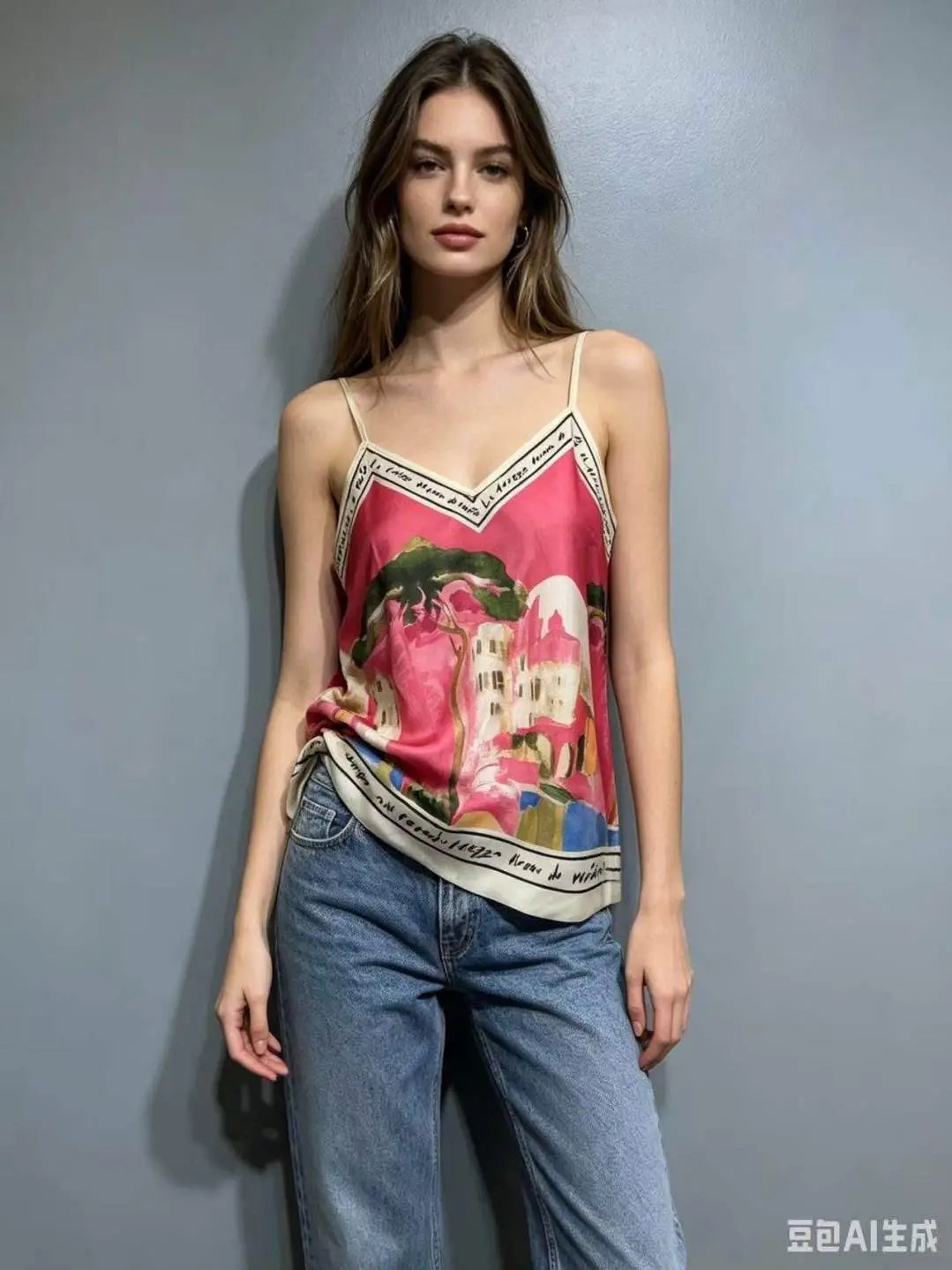 Amalfi Coast Cami Top | Fuchsia